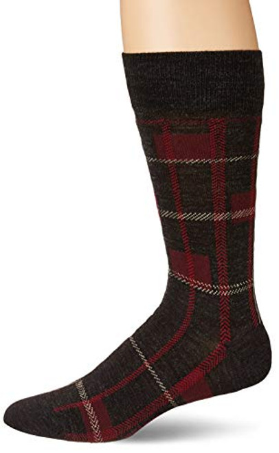 BOSS HUGO BOSS Mens Rs Check Dress Socks Charcoal 713