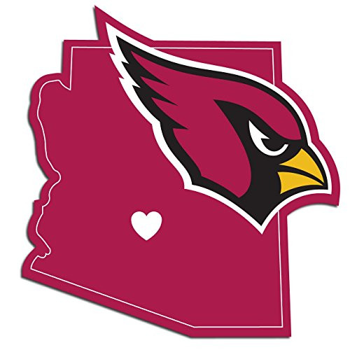 NFL Siskiyou Sports Fan Shop Arizona Cardinals Home State Decal One Size Team Color NFL Siskiyou Sports Fan Shop Arizona Cardinals Home State Decal One Size Team Color