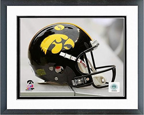 NCAA Iowa Hawkeyes Football Helmet Photo Size 125 x 155 Framed