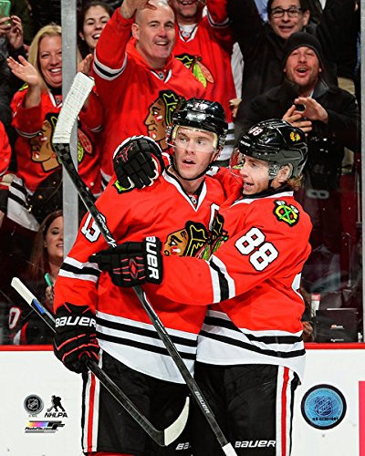 Jonathan Toews  Patrick Kane Chicago Blackhawks 20142015 NHL Action Photo Size 8 x 10