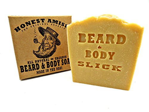 Honest Amish Beard  Body Soap Slick