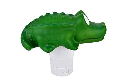 Pool Chlorine FloaterFloating Chlorine DispenserAdjustable Floating ChlorinatorBromine Floater Fits Chlorine Tablets 3 inch for Swimming Pools Crocodile