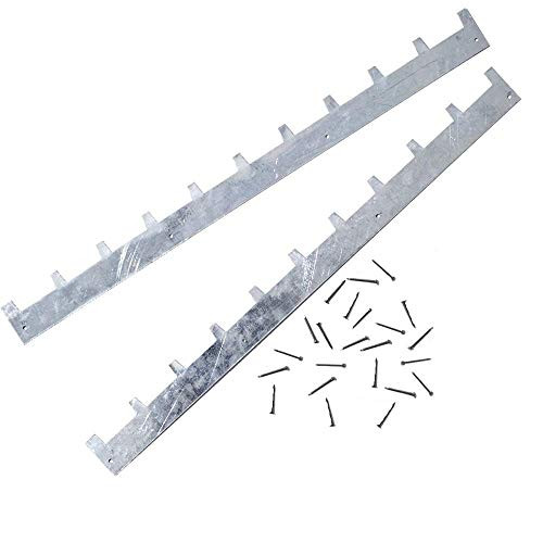 20 Pack  Metal Ten Frame Steel Beekeeping Spacers for Spacing Bee Frames Evenly in a 10 Frame Honey Super Box or Brood Boxes with Nails for Attaching to Beehive Frame Rests