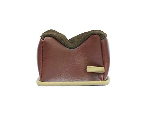 Benchmaster  All Leather Bench Bag  Leather Shooting Rest  Large  Unfilled  Benchmaster Shooting Accessories