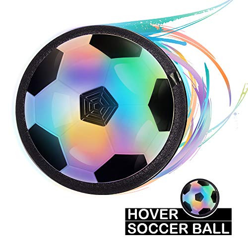 SmartSolutions Kids Toys Hover Soccer Ball Set with 2 Goals Air Soccer Indoor Floating Soccer Ball with LED Light and Foam Bumper 7 Inch Football Games for Boys Girls Gift Ideas