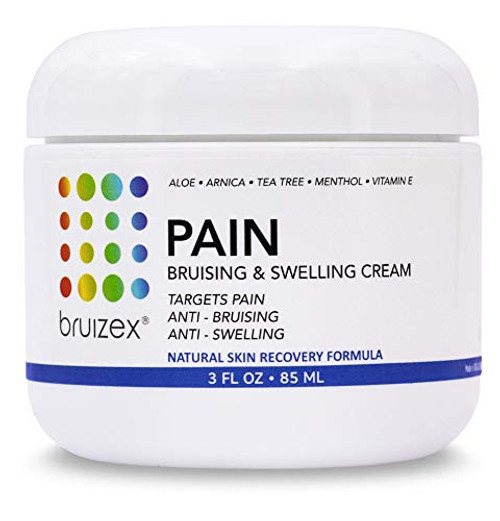 BRUIZEX Pain Bruise and Swelling Cream 3 oz Bruise Removal Cream with Soothing Arnica Gel and Cooling Menthol Relief for Skin Bruises Swelling After Trauma and Back Knee Neck and Joint Pain BRUIZEX Pain Bruise and Swelling Cream 3 oz Bruise Removal Cream with Soothing Arnica Gel and Cooling Menthol Relief for Skin Bruises Swelling After Trauma and Back Knee Neck and Joint Pain