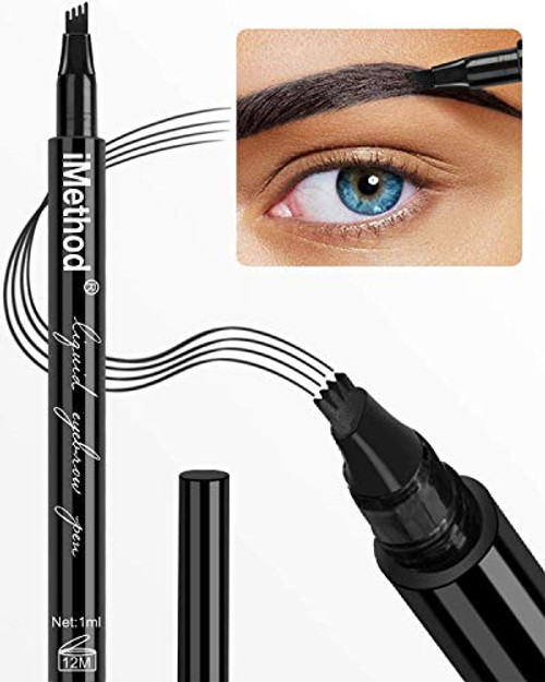 Eyebrow Tattoo Pen iMethod Microblading Eyebrow Pencil with a MicroFork Tip Applicator Creates Natural Looking Brows Effortlessly and Stays on All Day Black Eyebrow Tattoo Pen iMethod Microblading Eyebrow Pencil with a MicroFork Tip Applicator Creates Natural Looking Brows Effortlessly and Stays on All Day Black