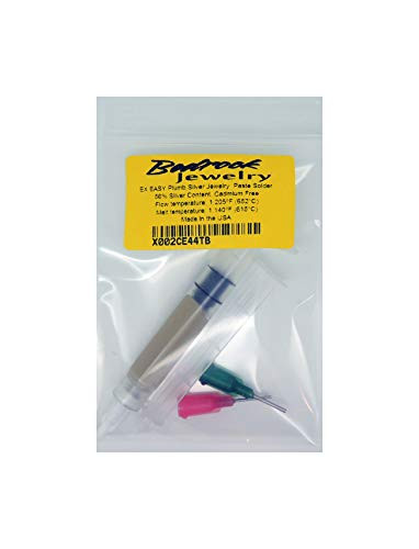 Silver Solder Paste Extra Easy with a flux Ss 60 3 dwt syringe leadfree cadmiumfree Made in USA Extra Easy