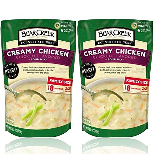 Bear Creek Soup  Creamy Chicken Soup Mix Flavor Bundle  Each Bag Makes 8 One Cup Servings  115 oz Bags Pack of 2  Soup Mixes