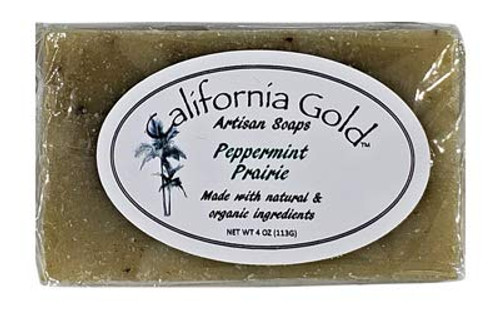 California Gold Soap Natural and Organic Peppermint Prairie Bar Soap For Men and Women; 14 oz bar California Gold Soap Natural and Organic Peppermint Prairie Bar Soap For Men and Women; 14 oz bar