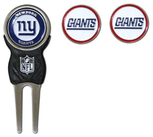 NFL New York Giants Divot Tool Pack With 3 Golf Ball Markers NFL New York Giants Divot Tool Pack With 3 Golf Ball Markers