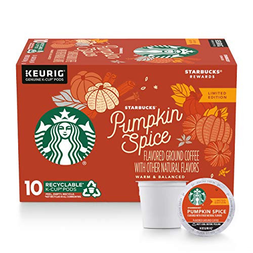 Starbucks Flavored KCup Coffee Pods Pumpkin Spice for Keurig Brewers 1 box 10 pods Starbucks Flavored KCup Coffee Pods Pumpkin Spice for Keurig Brewers 1 box 10 pods