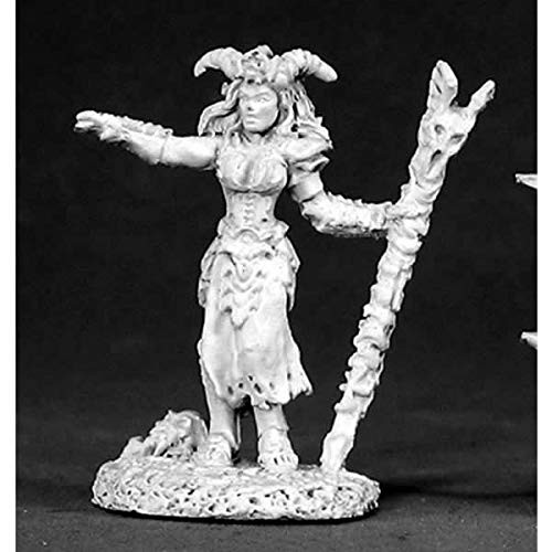 Reaper Miniatures Bria Dark Necromancer 02504 Dark Heaven Unpainted Metal