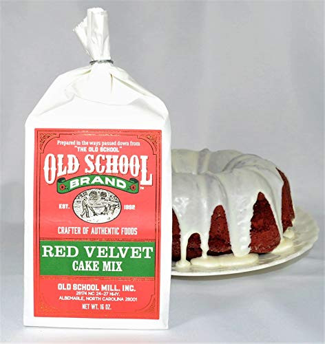 Old School Brand Authentic Red Velvet Cake Mix 16 Ounces