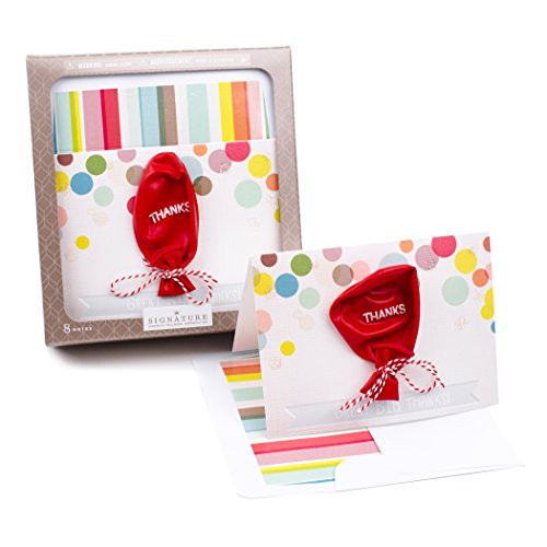 Hallmark Signature Thank You Cards Balloon 8 Cards and Envelopes Hallmark Signature Thank You Cards Balloon 8 Cards and Envelopes