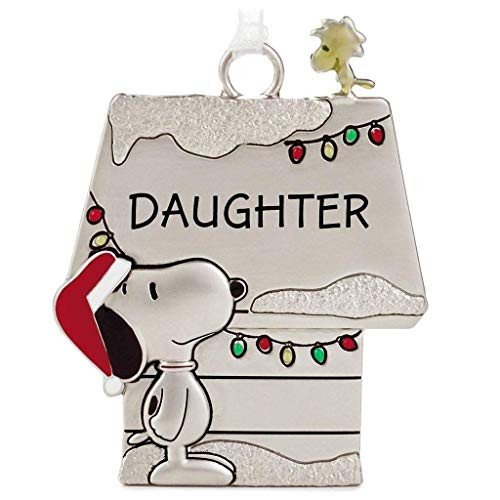 Hallmark Peanuts Snoopy and Woodstock Charmers Daughter Metal Christmas Ornament