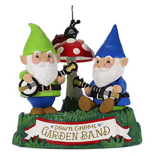 Hallmark Keepsake Christmas Ornament 2019 Year Dated Garden Sound Plays Duelin Banjos Song Dueling Gnomes