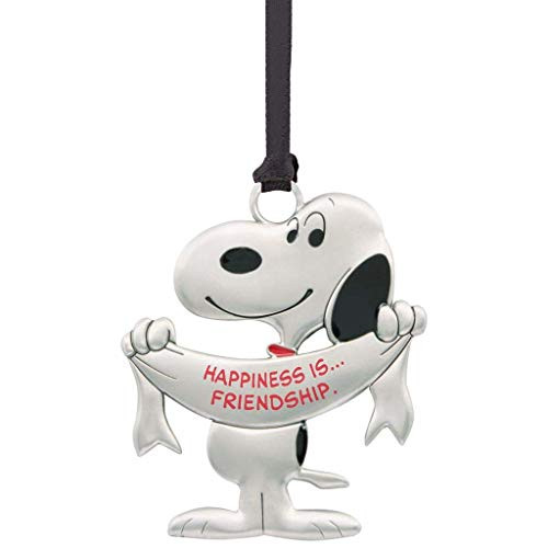 Hallmark Peanuts Snoopy Happiness is Friendship Metal Christmas Ornament