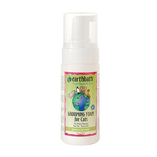 Earthbath All Natural Green Tea Essence Cat Grooming Foam 4Ounce
