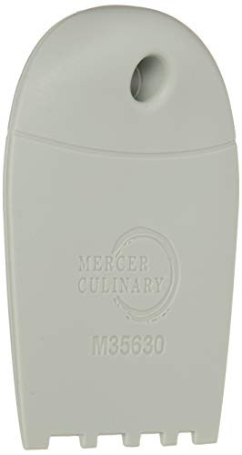 Mercer Culinary Graduated Square Notch Silicone Plating Wedge Brown
