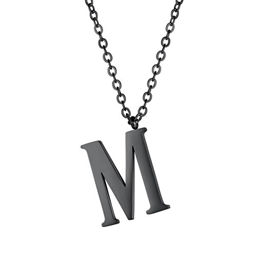 PROSTEEL m Necklace Stainless Steel Jewelry for Men Personalized Gifts for Women
