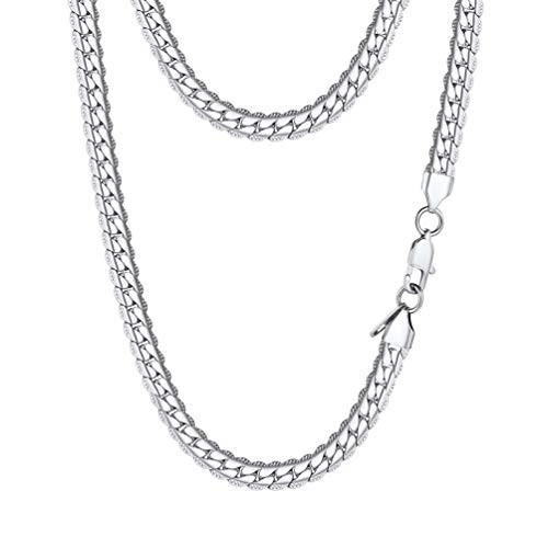 PROSTEEL Silver Chain for Men Stainless Steel Jewelry Eboy Necklace Teen Necklaces 20inch Trendy Neck Chain PROSTEEL Silver Chain for Men Stainless Steel Jewelry Eboy Necklace Teen Necklaces 20inch Trendy Neck Chain
