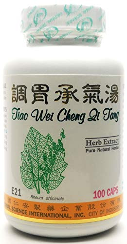 Medium Strength Cheng Qi Formula Dietary Supplement 500mg 100 Capsules Tiao Wei Cheng Qi Tang E21 100 Natural Herbs