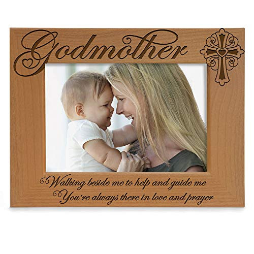 KATE POSH Godmother Engraved Natural Wood Picture Frame Cross Decor Godmother Gift from Godchild Baptism Gifts Religious Catholic Gifts Thank You Gifts 5 x 7 Horizontal KATE POSH Godmother Engraved Natural Wood Picture Frame Cross Decor Godmother Gift from Godchild Baptism Gifts Religious Catholic Gifts Thank You Gifts 5 x 7 Horizontal