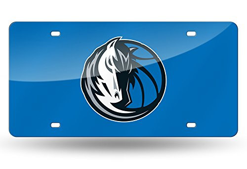 NBA Rico Industries Laser Inlaid Metal License Plate Tag Dallas Mavericks