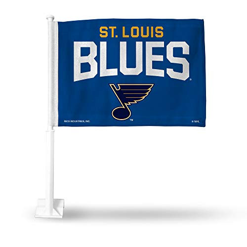 NHL Rico Industries Car Flag with included Pole St Louis Blues  Secondary Design