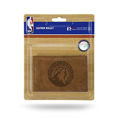 NBA Rico Industries Leather Trifold Wallet with Man Made Interior Minnesota Timberwolves