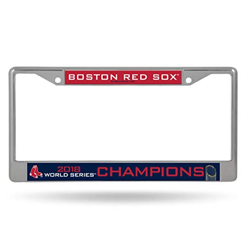 Rico Tag Express Boston Red Sox 2018 World Series Champions Chrome Metal License Plate Frame
