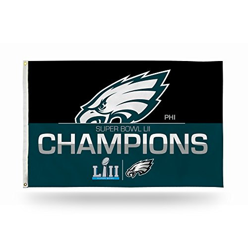 NFL Philadelphia Eagles Super Bowl LII Champions 3 X 5 Banner Flag NFL Philadelphia Eagles Super Bowl LII Champions 3 X 5 Banner Flag