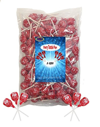Cherry Tootsie Roll Pops 3 Lbs