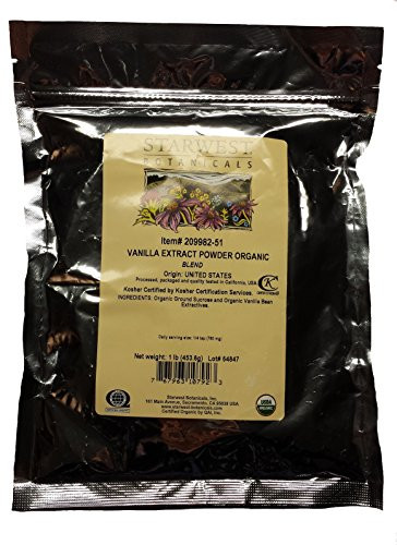 Starwest Botanicals Organic Vanilla Extract Powder 1 Pound