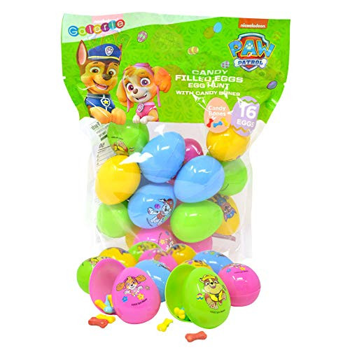 Paw Patrol Candy Filled Easter Eggs for Eggs Hunt and Basket Stuffers for Kids 16 count Paw Patrol Candy Filled Easter Eggs for Eggs Hunt and Basket Stuffers for Kids 16 count