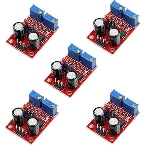 HiLetgo 5pcs NE555 Pulse Frequency Square Wave Rectangular Wave Signal Generator Signal Generator Module Stepper Motor Driver DC 5V15V Powered