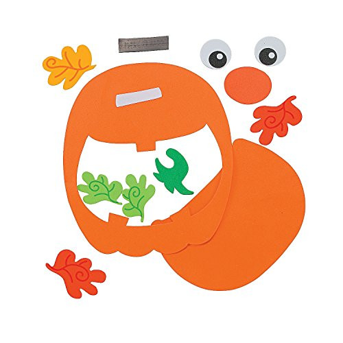 Pumpkin Photo Frame Magnet Craft Kit (Makes 12) - Crafts for Kids & Photo Crafts