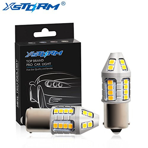 1156 BAY15S Led Signal Bulb, Extremly Bright Amber P21/5W 30 Chips 3030 SMD Auto Leds Lamp Auto Lamp for Replacement of Signal, Turn, Reverse, Brake, Parking, Tail, DRL and Fog Lights and More 1156 BAY15S Led Signal Bulb, Extremly Bright Amber P21/5W 30 Chips 3030 SMD Auto Leds Lamp Auto Lamp for Replacement of Signal, Turn, Reverse, Brake, Parking, Tail, DRL and Fog Lights and More