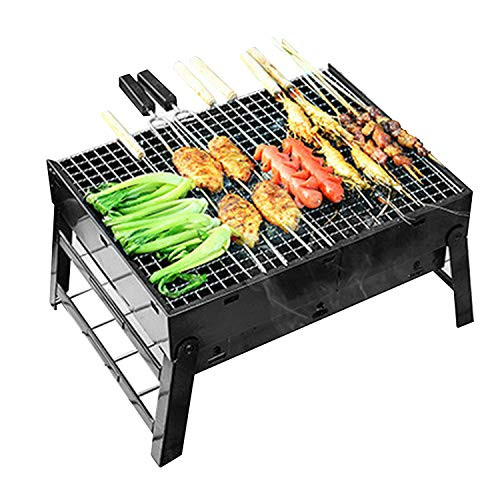 BBQ Charcoal Grill Folding Portable Lightweight Barbecue Grill Tools for Outdoor Grilling Cooking Camping Hiking Picnics Party