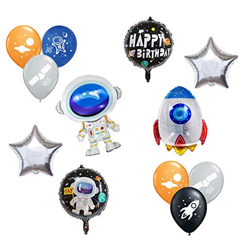 Adorable Astronaut Foil Party Balloons Happy Birthday Balloons 12 Adorable Astronaut Foil Party Balloons Happy Birthday Balloons 12