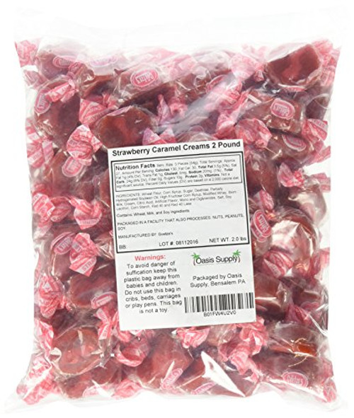 Goetzes BullsEye Caramel Creams Strawberry 2 Pound Goetzes BullsEye Caramel Creams Strawberry 2 Pound