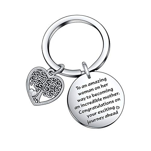 Baby Announcement Gift for New Mom Gift New Mom Keychain New Mom Jewelry Pregnancy Gift Expecting Mom Gift Mother to be Gift Baby Shower Jewelry Mommy to Be Jewelry Mom to Be Keychain