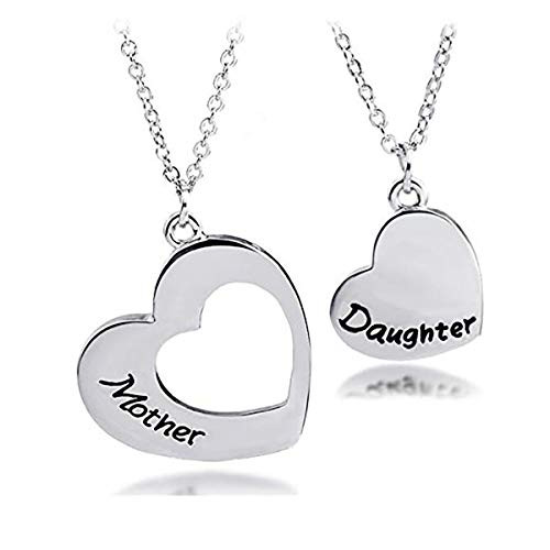 SNOWLIN 316 Stainless Steel Mother Daughter Necklace Bracelet Set of 2 Daughter Mom Matching Heart Pendant Jewelry MOM AND DAUGHTER NECKLACE SET SNOWLIN 316 Stainless Steel Mother Daughter Necklace Bracelet Set of 2 Daughter Mom Matching Heart Pendant Jewelry MOM AND DAUGHTER NECKLACE SET