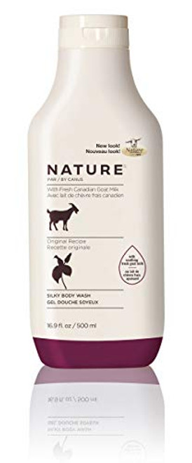 Nature By Canus Silky Body Wash Original Formula 169 Oz With Smoothing Fresh Canadian Goat Milk Vitamin A B3 Potassium Zinc and Selenium