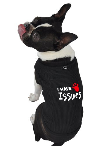 Ruff Ruff and Meow Dog Tank Top Bark n Roll Black ExtraSmall