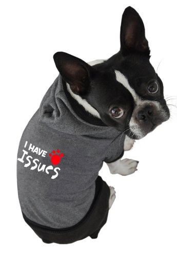 Ruff Ruff and Meow Dog Hoodie Bark n Roll Black ExtraLarge