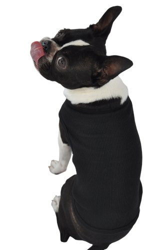 Ruff Ruff and Meow Dog Tank Top Plain Black ExtraSmall