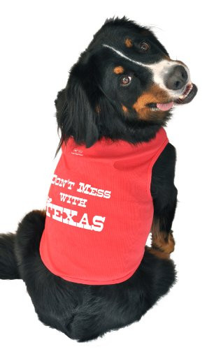 Ruff Ruff and Meow Dog Tank Top Dont Mess with Texas Red ExtraSmall