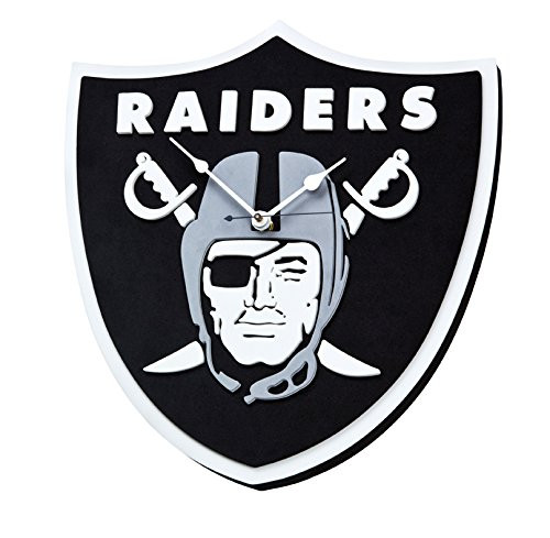 NFL Oakland Raiders 3D Foam Wall Clock
